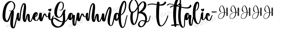 AmeriGarmnd BT Italic字体转换